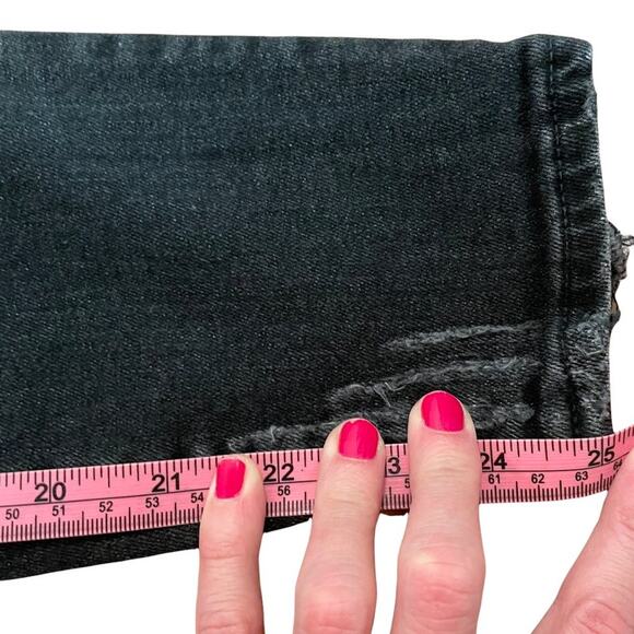 Moussy Skinny Jeans Black Distressed - Picture 10 of 10